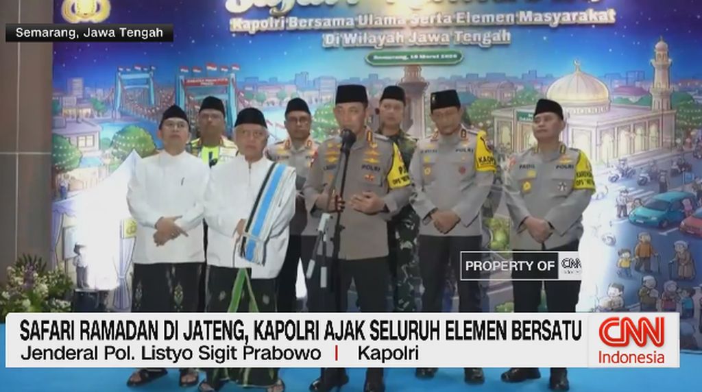 VIDEO: Safari Ramadan di Jateng, Kapolri Ajak Seluruh Elemen Bersatu