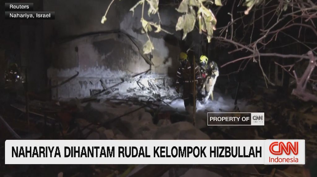 VIDEO: Hizbullah Serang Nahariya Israel, Tiga Warga Terluka