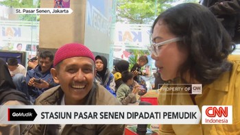 VIDEO: Stasiun Pasar Senen Dipadati Pemudik