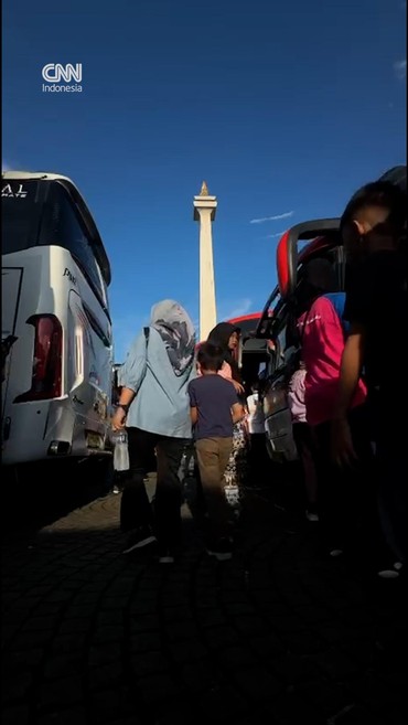 Ribuan Orang Padati Monas Ikut Mudik Gratis 2026