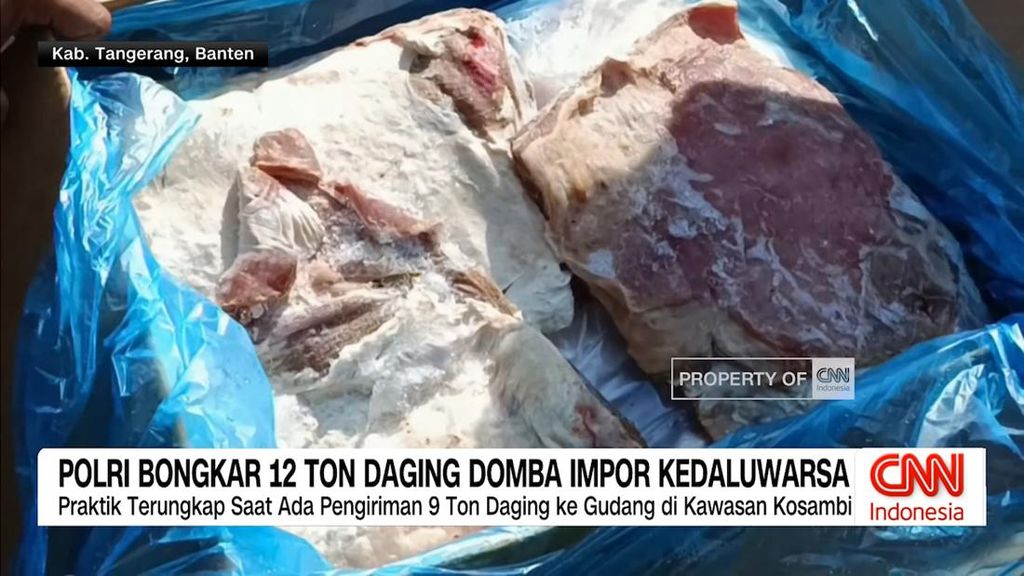 VIDEO: Polri Bongkar 12 Ton Daging Domba Impor Kedaluwarsa
