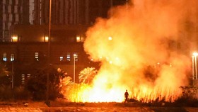 FOTO: Markas Kedubes AS di Irak Digempur Serangan Drone