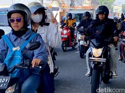 Kisah Mudik Fitri, Purwakarta-Garut Motoran Sambil Gendong Anak