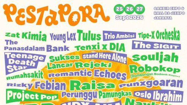 Pestapora 2026 Umumkan Line-Up Fase 1, Ada Jirayut hingga God Bless