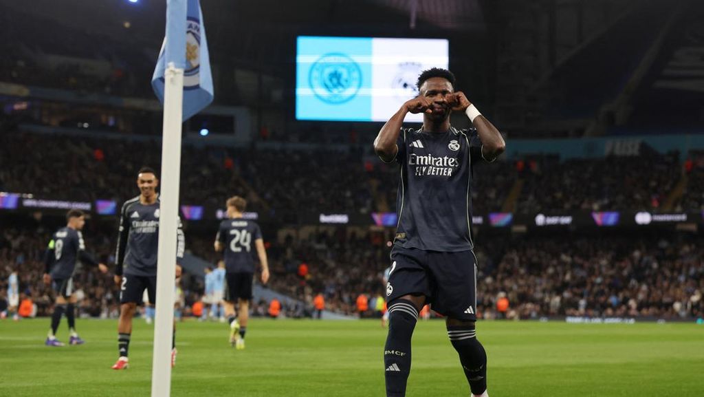 Vinicius Ungkap Makna Selebrasi 'Menangis' saat Madrid Hajar Man City