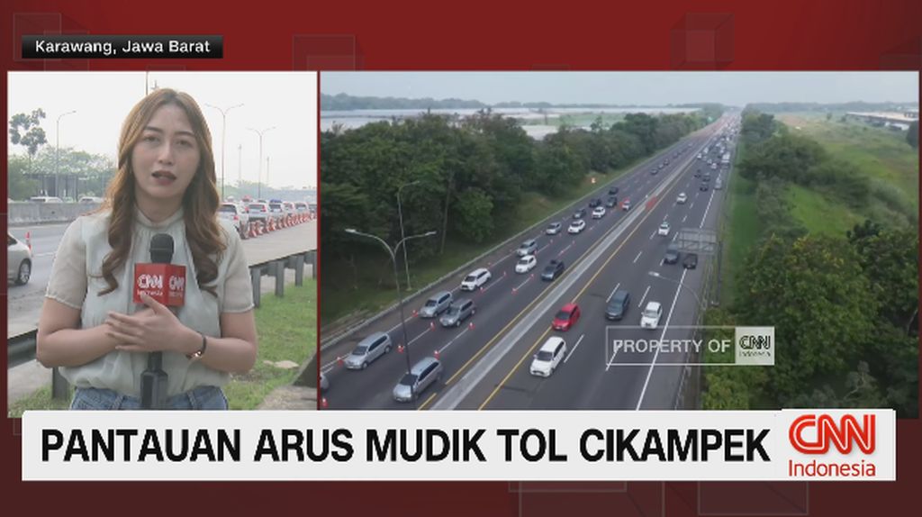 VIDEO: Update Pantauan Arus Mudik Tol Cikampek