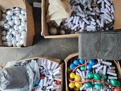 Pabrik Mercon-Balon Udara di Pamekasan Dibongkar, 1 Ditangkap 4 Buron