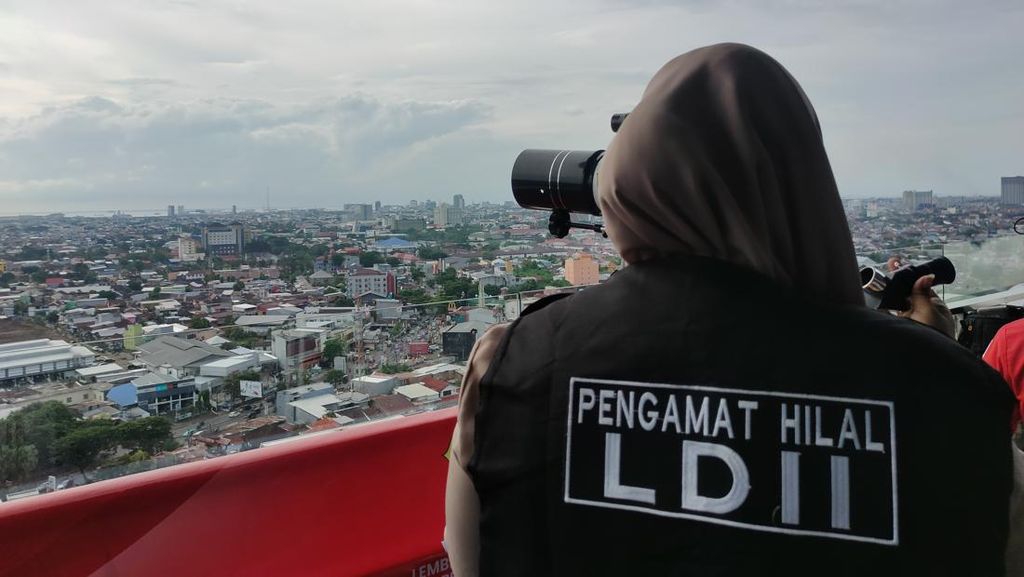 Langit Makassar Mendung, BMKG Pantau Hilal Lebaran Hanya 1 Derajat