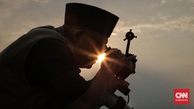 FOTO: Pemantauan Hilal 1 Syawal di Kanwil Kemenag Jakarta