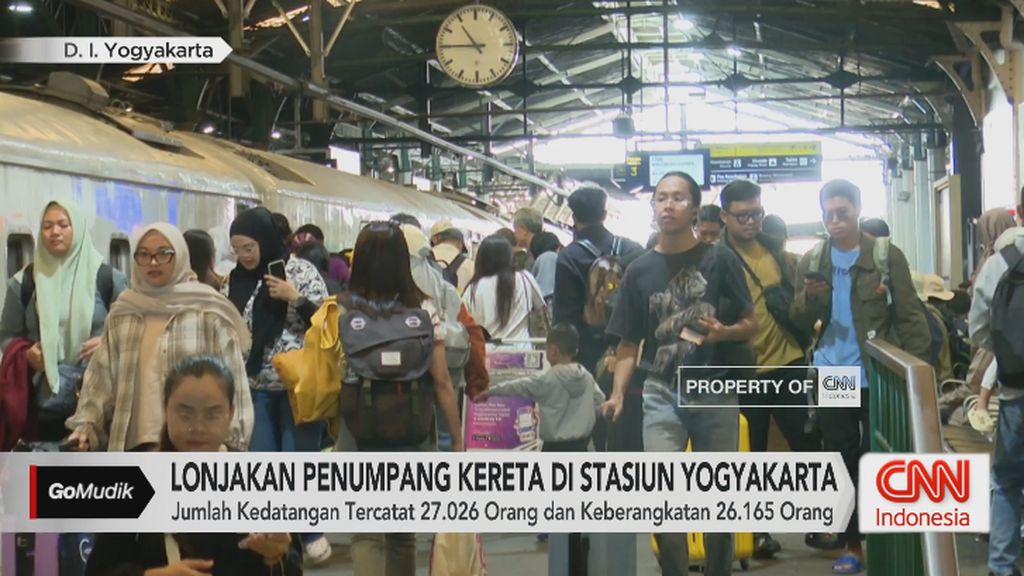 VIDEO: 53 Ribu Penumpang Padati Stasiun Daop 6 Yogyakarta
