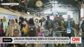 VIDEO: 53 Ribu Penumpang Padati Stasiun Daop 6 Yogyakarta