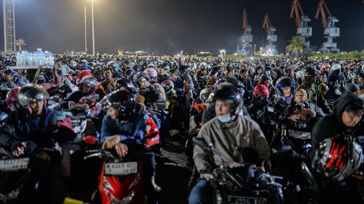 H-2 Lebaran, Pemudik Sepeda Motor di Pelabuhan Ciwandan Mulai Sepi