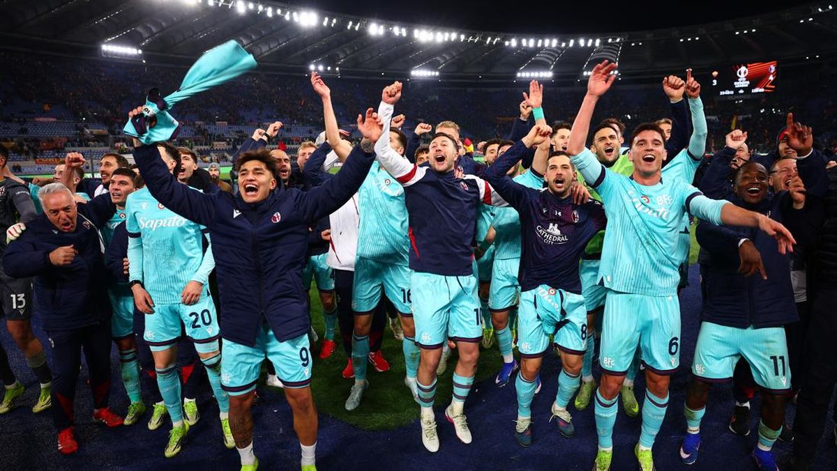 FOTO: Bologna Singkirkan AS Roma di Liga Europa