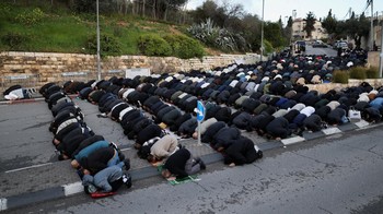 FOTO: Israel Larang Umat Muslim Salat Id di Masjid Al Aqsa
