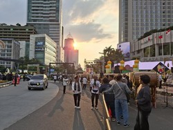 Ada Jakarta Bedug Kolosal, Warga Mulai Padati Kawasan Bundaran HI