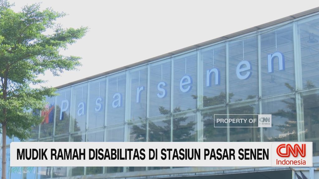 VIDEO: Mudik Ramah Disabilitas di Stasiun Pasar Senen
