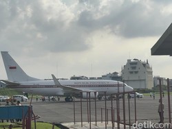 Prabowo Tiba di Lanud Soewondo Medan Jelang Malam Takbiran