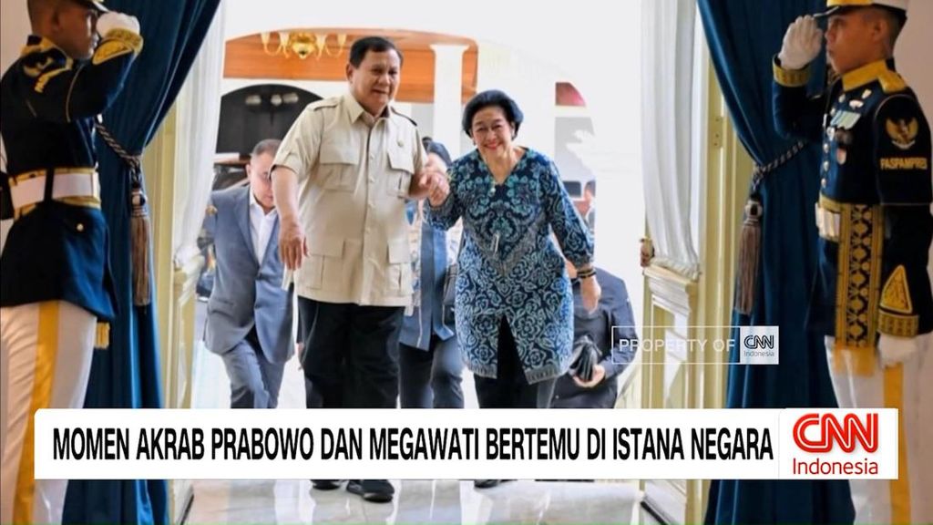 VIDEO: Momen Akrab Prabowo dan Megawati Bertemu di Istana Negara