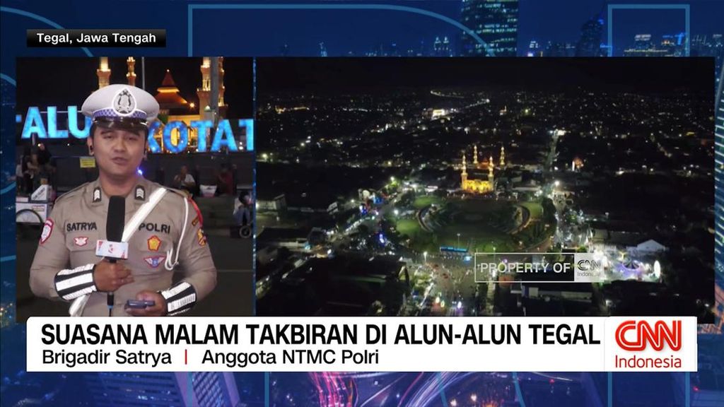 VIDEO: Suasana Malam Takbiran di Alun-Alun Tegal