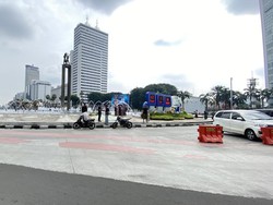 Lebaran Idul Fitri, Lalin Jalan Bundaran HI-Sudirman Lengang Hari Ini