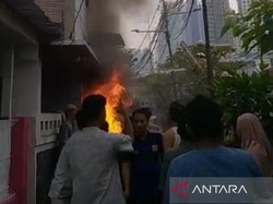 Rumah di Bendungan Hilir Jakpus Kebakaran, 1 Orang Tewas