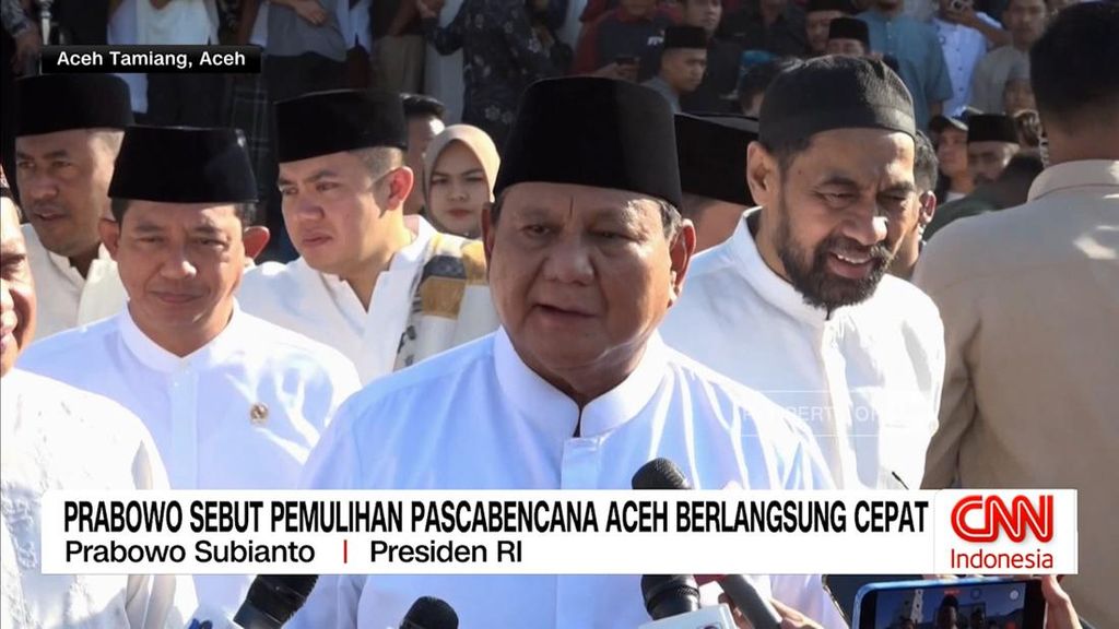VIDEO: Prabowo Sebut Pemulihan Pascabencana Aceh Berlangsung Cepat