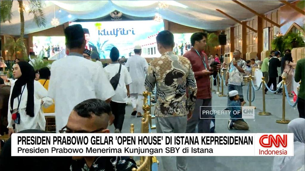 VIDEO: Open House Lebaran Prabowo Diserbu Warga