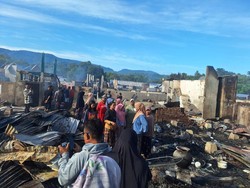 Sehari Usai Lebaran, 31 Rumah di Sumbawa Hangus Terbakar