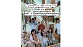 Keluarga Unggah Foto Lebaran, Tradisi Tanpa Vidi Berubah
