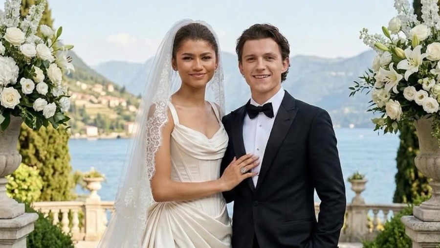 Foto pernikahan hasil AI Tom Holland & Zendaya&period;
