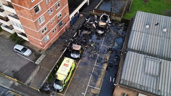 FOTO: Ambulans Relawan Yahudi Dibakar di Inggris