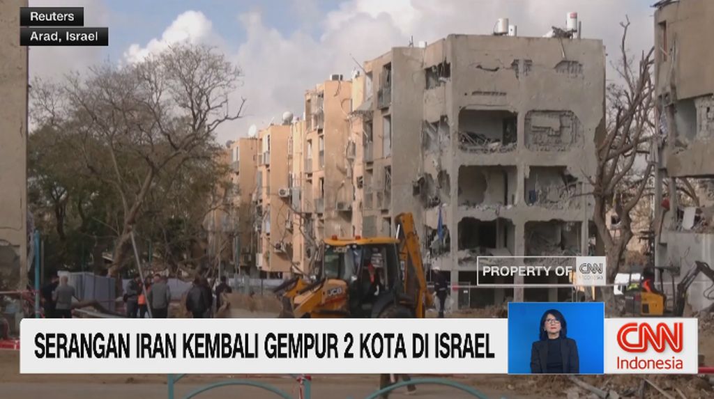 VIDEO: Serangan Iran Kembali Gempur 2 Kota di Israel