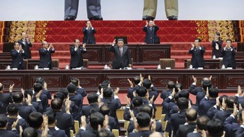 FOTO: Momen Kim Jong Un Kembali Terpilih Jadi Pemimpin Korea Utara