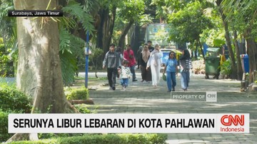 VIDEO: Serunya Libur Lebaran di Kota Pahlawan