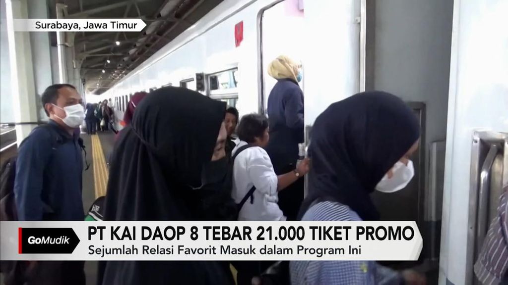 VIDEO: KAI Daop 8 Tebar 21 Ribu Tiket Promo Lebaran