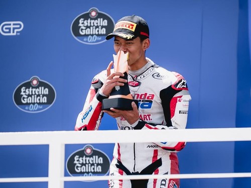 Veda Ega Ternyata Sudah Punya Firasat Podium Sebelum Race Moto3 Brasil