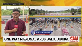 VIDEO: One Way Nasional Arus Balik Dibuka