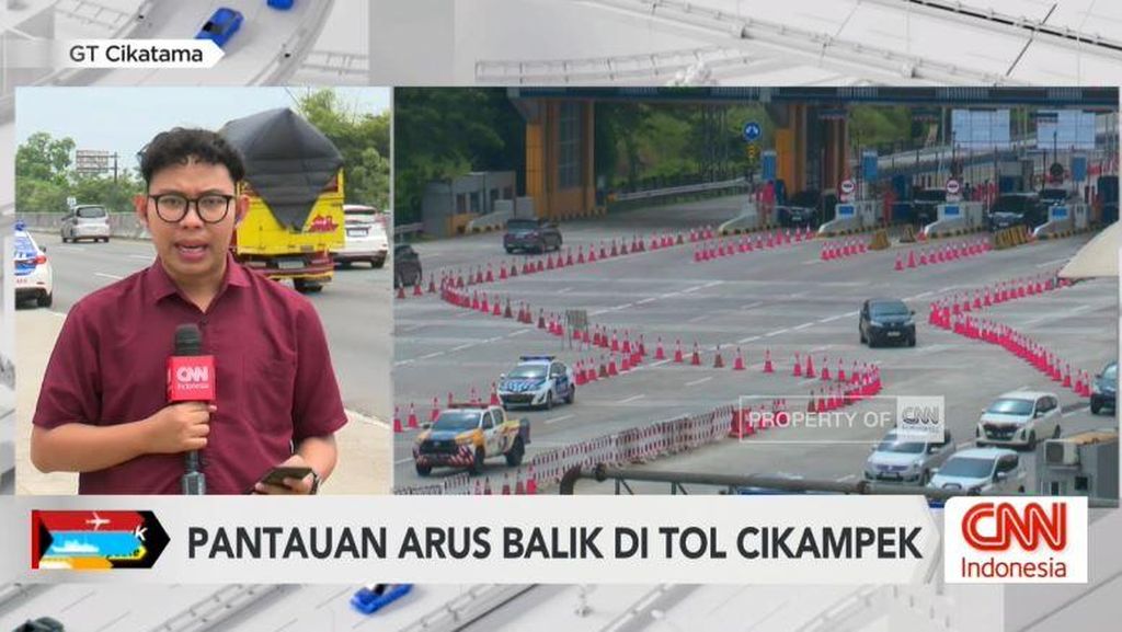 VIDEO: Pantauan Arus Balik di Tol Cikampek