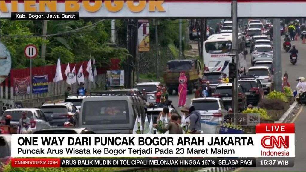 VIDEO: One Way Puncak ke Jakarta Mulai Diberlakukan