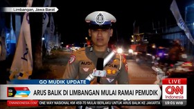 VIDEO: Arus Balik di Limbangan Mulai Ramai, Pemudik Padati Jalur Garut