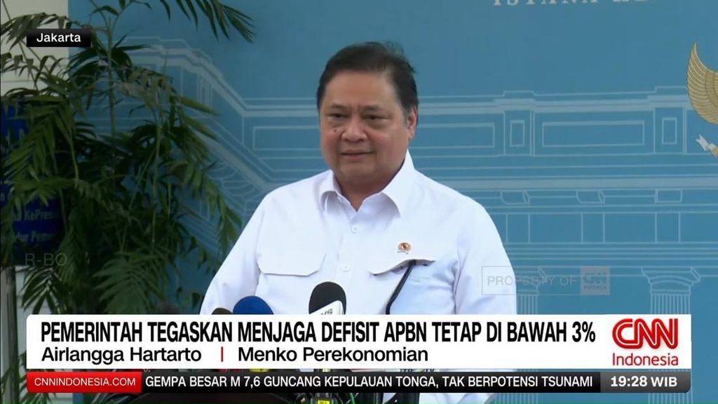 VIDEO: Airlangga Pastikan Defisit APBN Tetap di Bawah 3 Persen