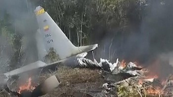 Detik-detik usai Pesawat Hercules Militer Kolombia Jatuh, 66 Tewas