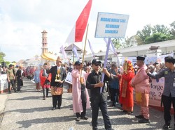 Melihat Tradisi Midang Morge Siwe di OKI, Arak-arakan Busana Adat Perkawinan