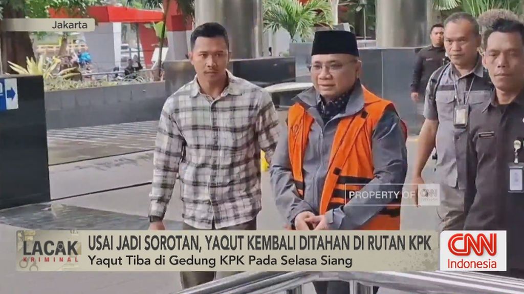 VIDEO: Usai Jadi Sorotan, Yaqut Kembali Ditahan di Rutan KPK