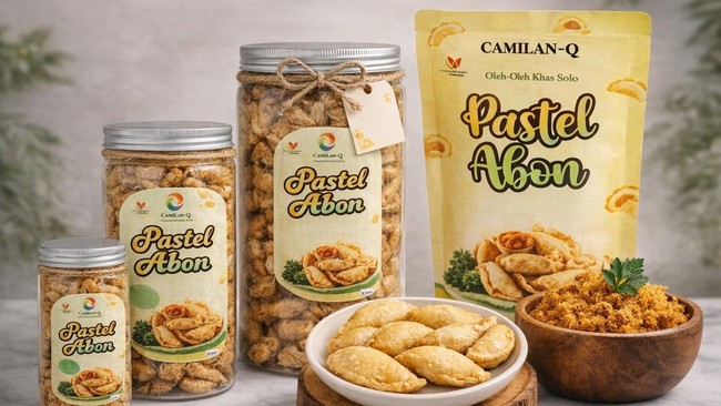 CamilanQ, usaha kuliner dari Surakarta, sukses memperluas pasar dengan Pastel Abon bekrat BRI, Fokus pada kualitas dan digital marketing, omzet meningkat pesat.