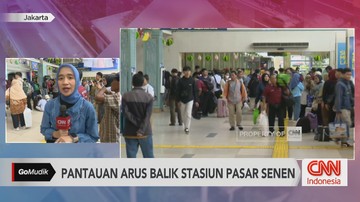 VIDEO: Pantauan Arus Balik di Stasiun Pasar Senen