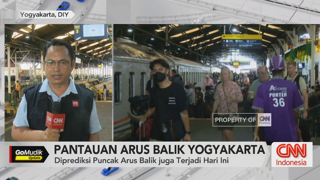 VIDEO: Pantauan Arus Balik di Stasiun Tugu Yogyakarta