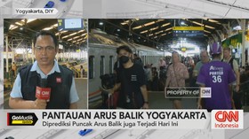 VIDEO: Pantauan Arus Balik di Stasiun Tugu Yogyakarta