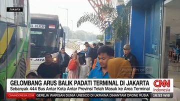 VIDEO: Arus Balik Membludak, Terminal Jakarta Dipadati Pemudik