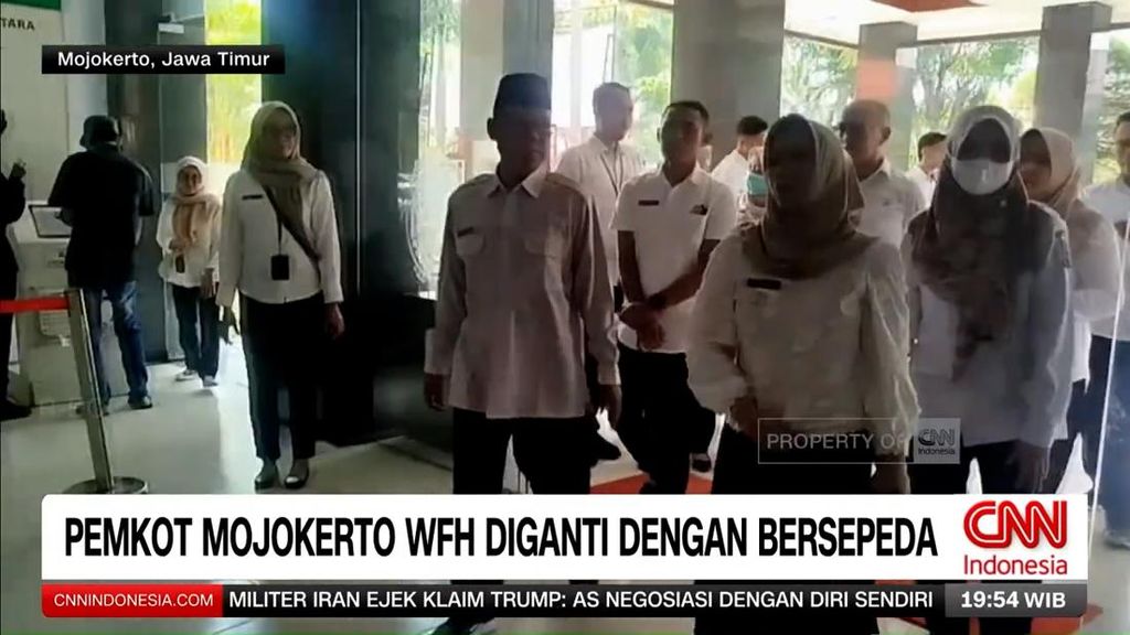 VIDEO: Pemkot Mojokerto Tak Terapkan WFH, ASN Wajib Bersepeda